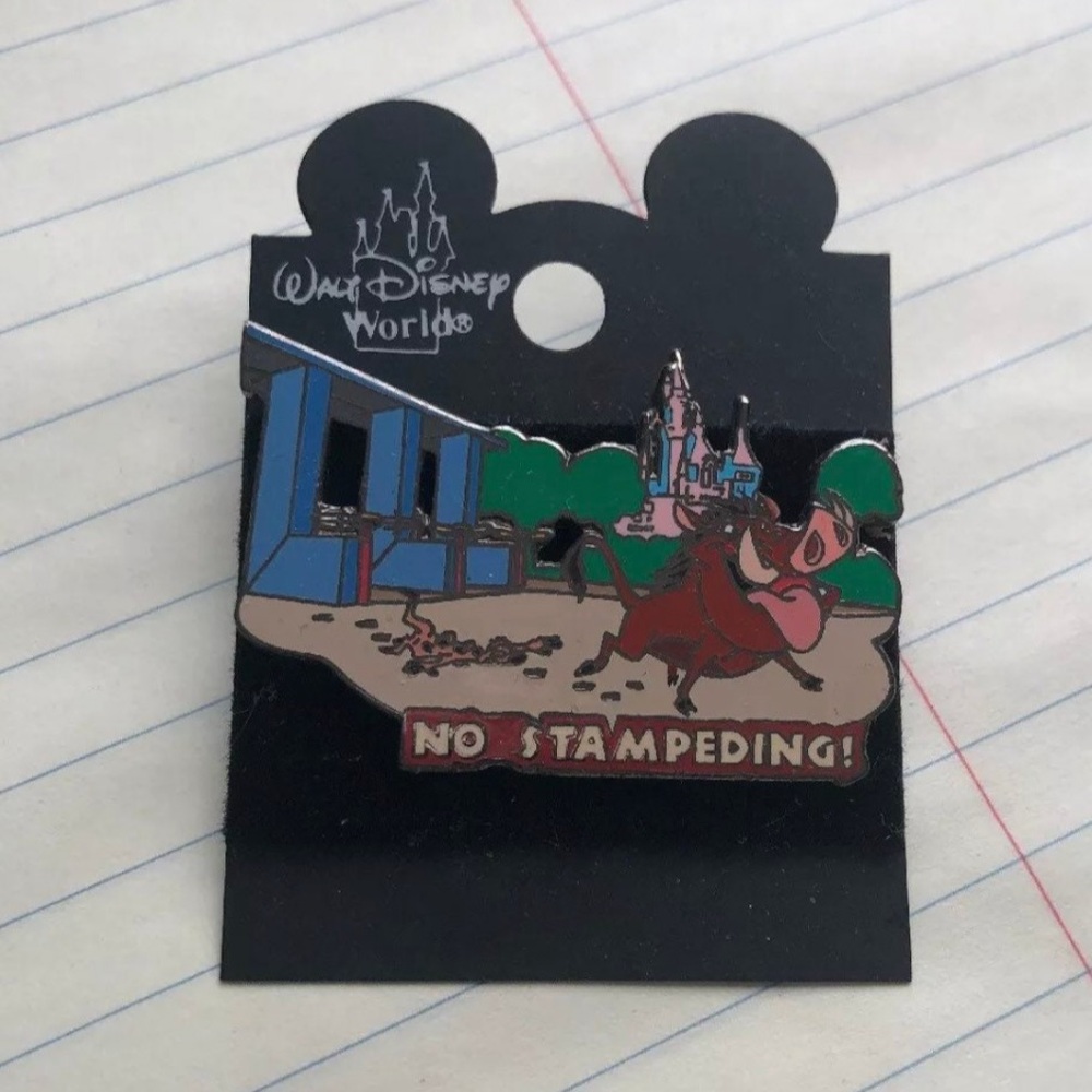 Disney Wild about Safety No Stampeding Lion King Timon and Pumba Pin